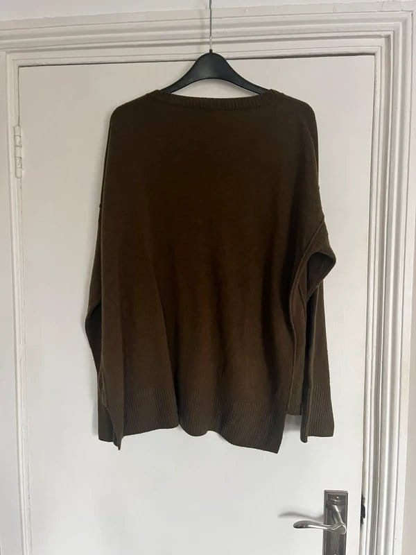 New Look Dark Green Oversized Knitted Jumper