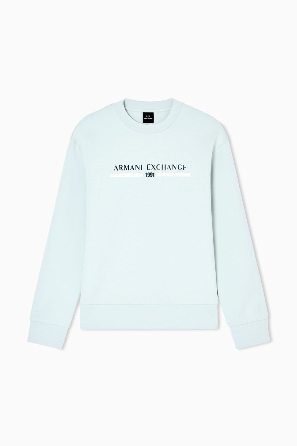 Armani Exchange Armani Exchange Men's Logo Sweat Light Green - 4