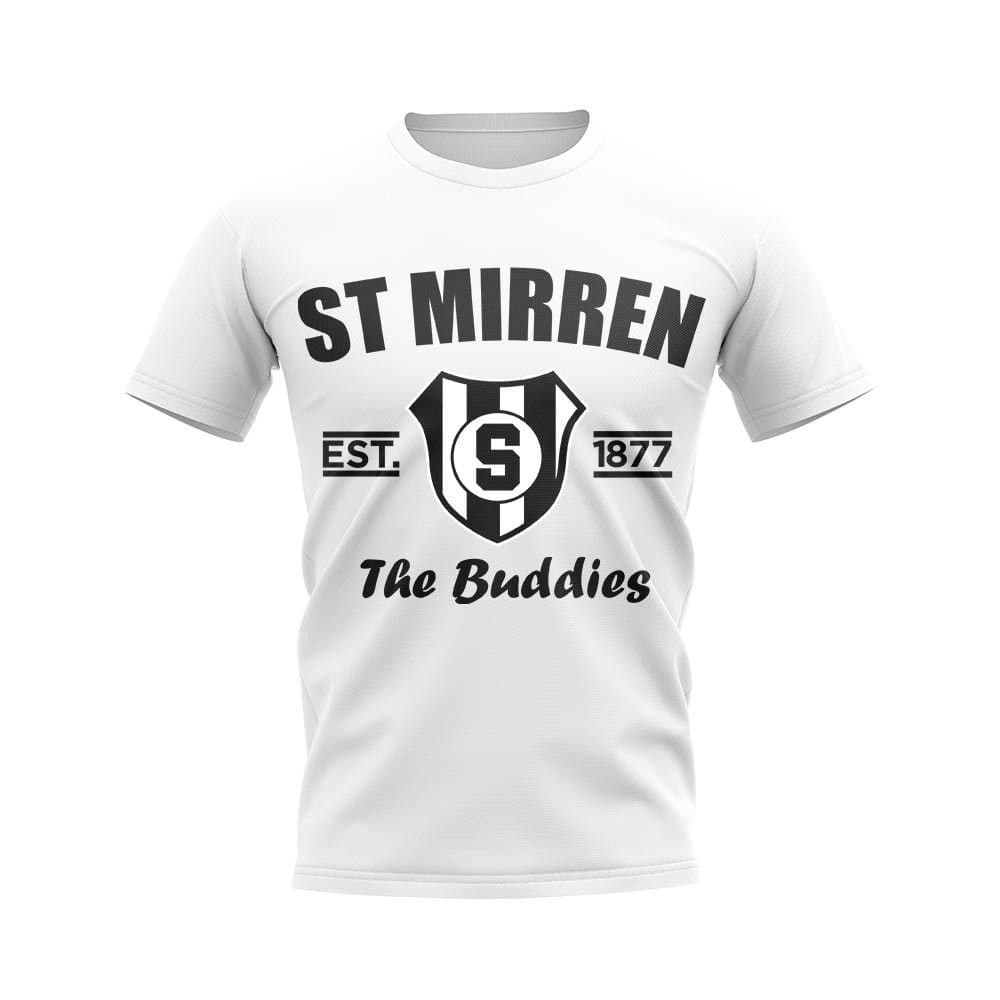 St Mirren St Mirren Men's Mens Established Football T-Shirt in White