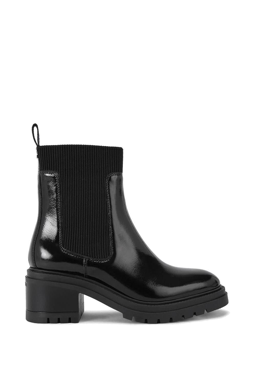 Carvela Carvela Women's 'Champion' Leather Patent Boots in Black
