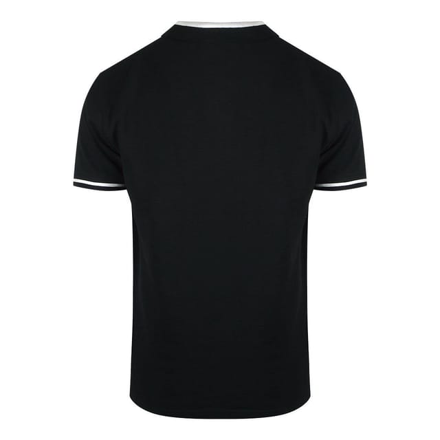 Cavalli Class Cavalli Class Men's Taped Shoulders Black Polo Shirt - 2