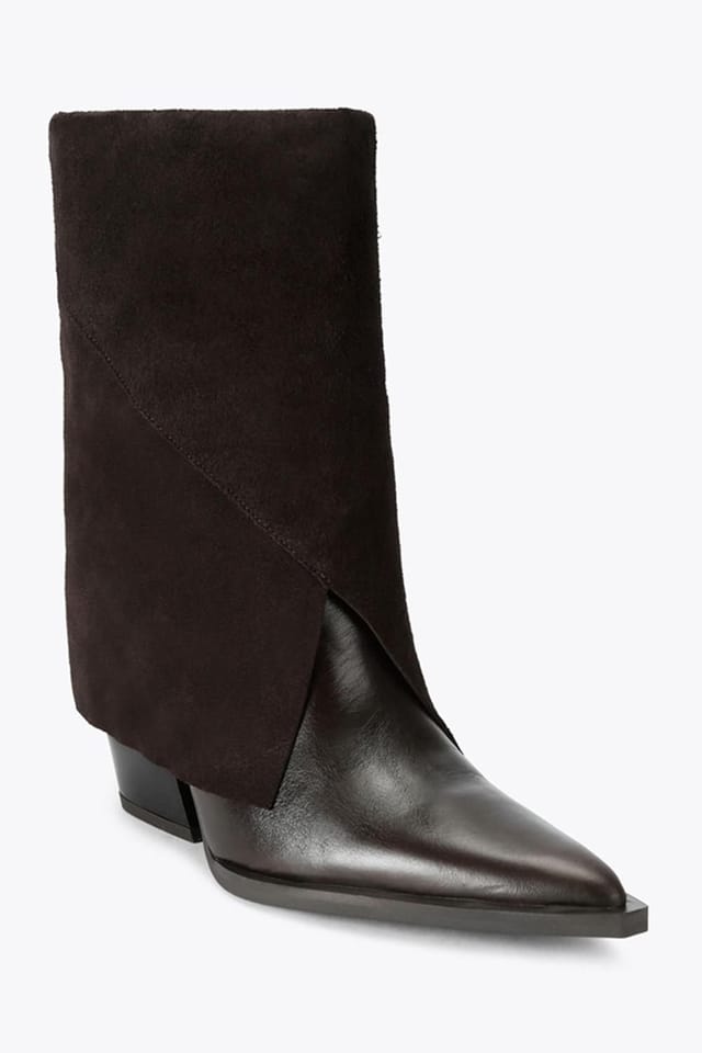 Steve Madden STEVE MADDEN Women's 'Mccoy 213' Leather Suede Boots in Dark Brown - 2