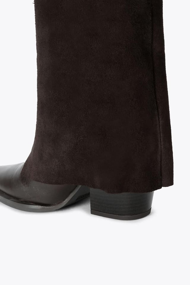 Steve Madden STEVE MADDEN Women's 'Mccoy 213' Leather Suede Boots in Dark Brown - 3
