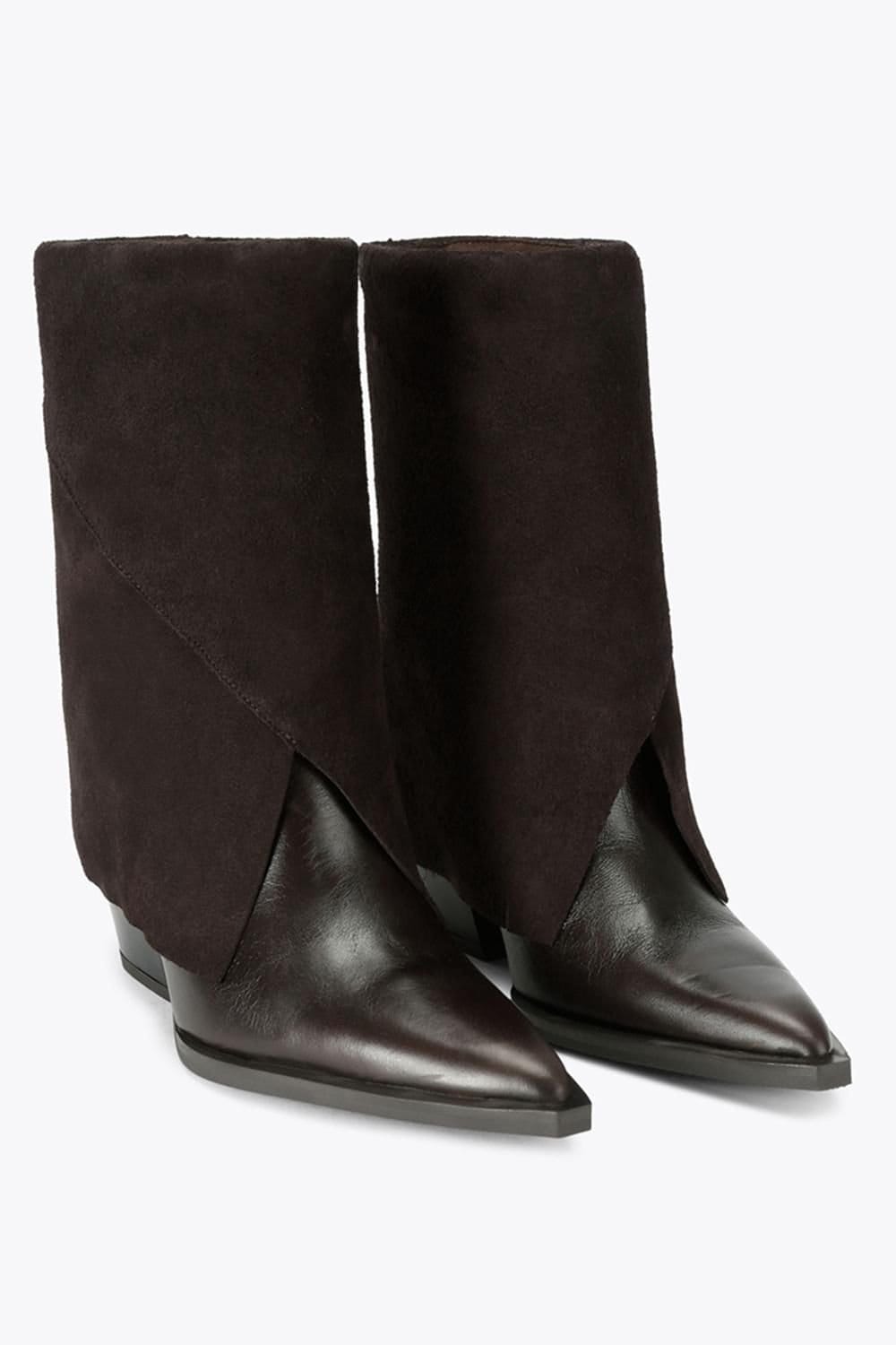 Steve Madden STEVE MADDEN Women's 'Mccoy 213' Leather Suede Boots in Dark Brown - 4