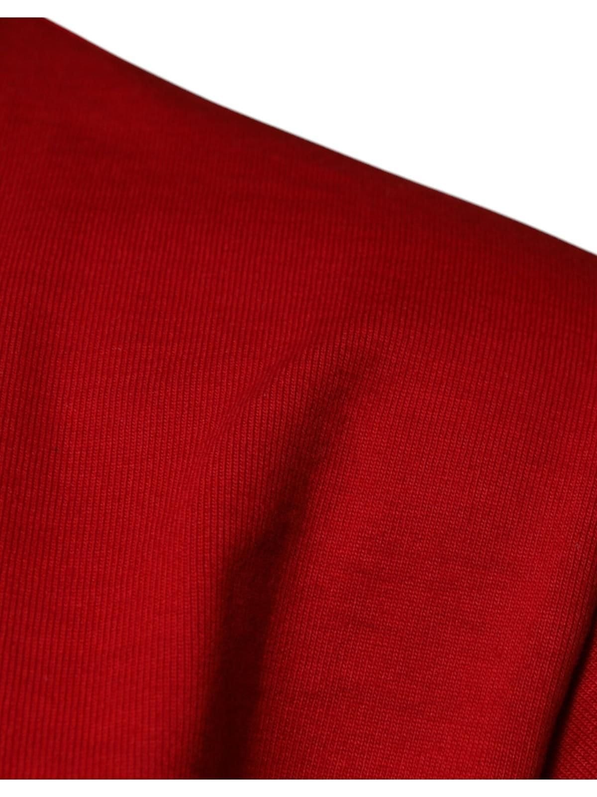 Dolce & Gabbana Dolce & Gabbana Men's Red DG Eye Cotton Crew Neck T-shirt - 4