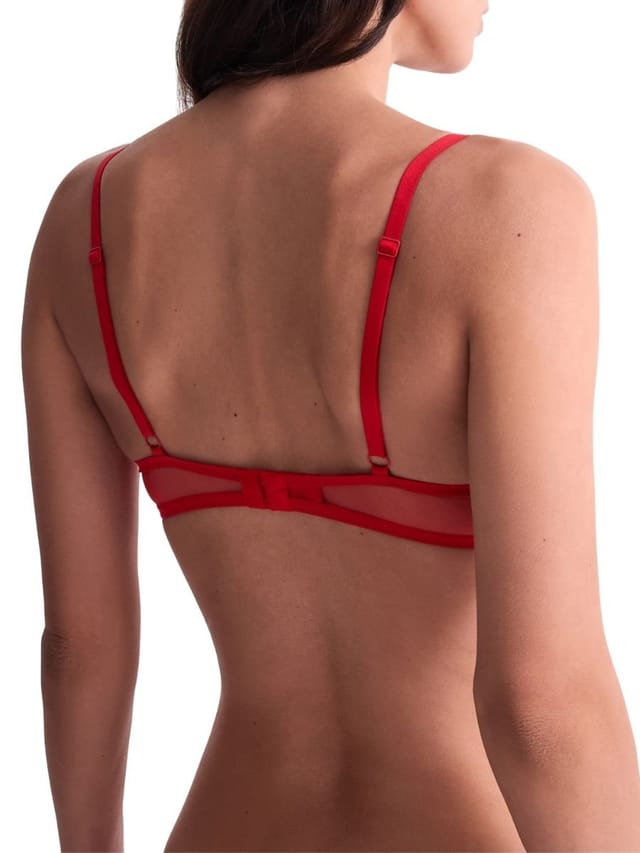 Aubade Aubade Women's Sheer Emotion Half Cup Bra in Red - 2