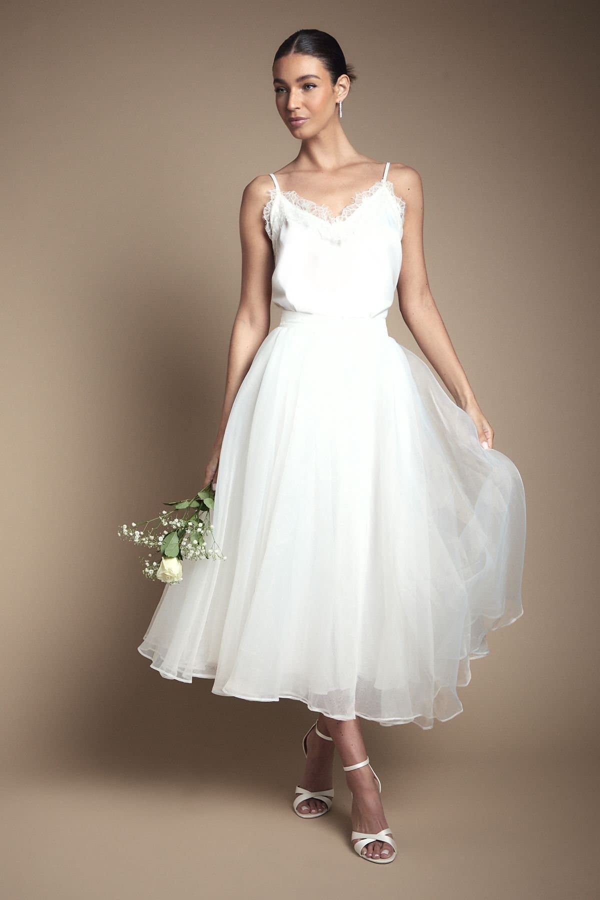 Coast Coast Women's Organza Bridal Skirt in Ivory