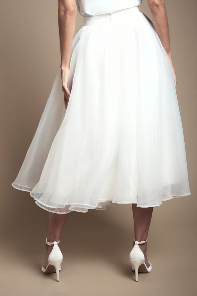 Coast Coast Women's Organza Bridal Skirt in Ivory - 3