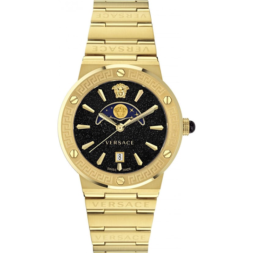 Versace Versace Men's VE7G00323 Greca 38mm Quartz Watch in Gold - 1
