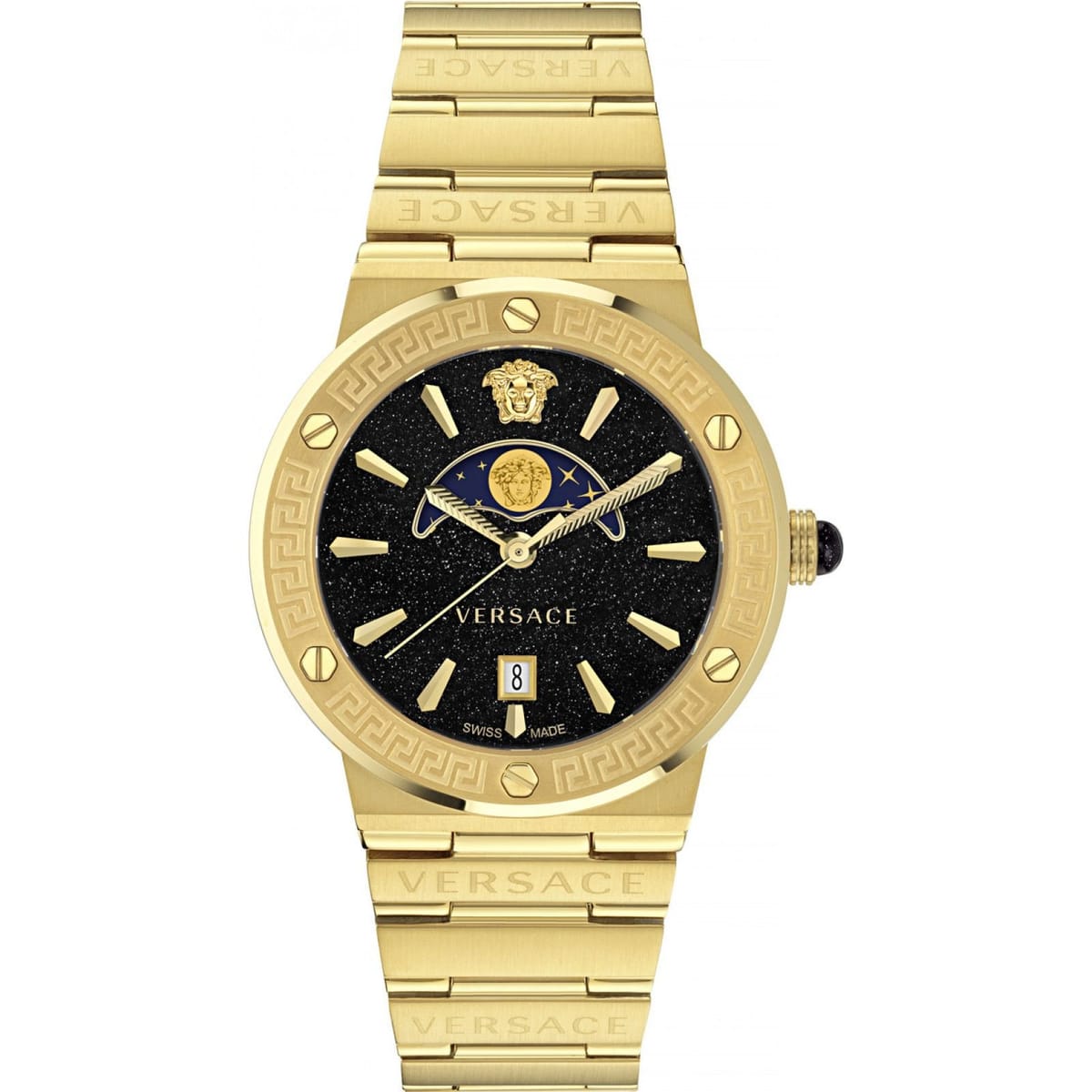 Versace Versace Men's VE7G00323 Greca 38mm Quartz Watch in Gold - 1