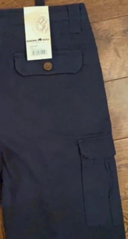 raging bull Raging Bull Mens Summer Cargo Shorts Size W30 Navy New RRP £59