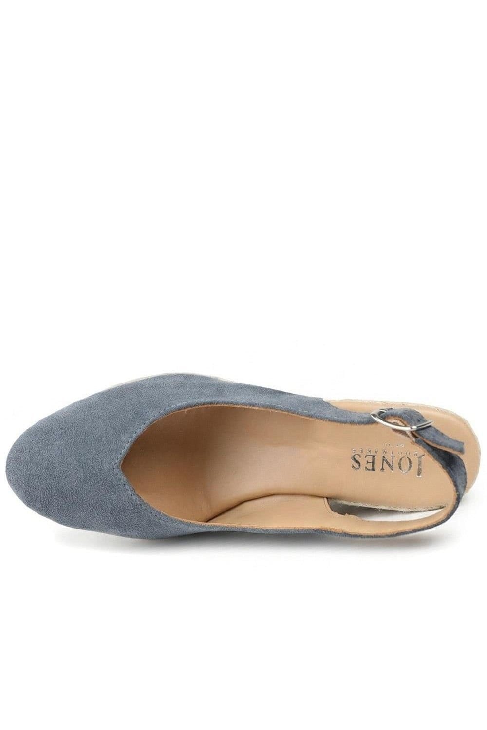 Jones Bootmaker Jones Bootmaker Women's Raisa Leather Buckle Fasten Espadrilles in Navy - 4
