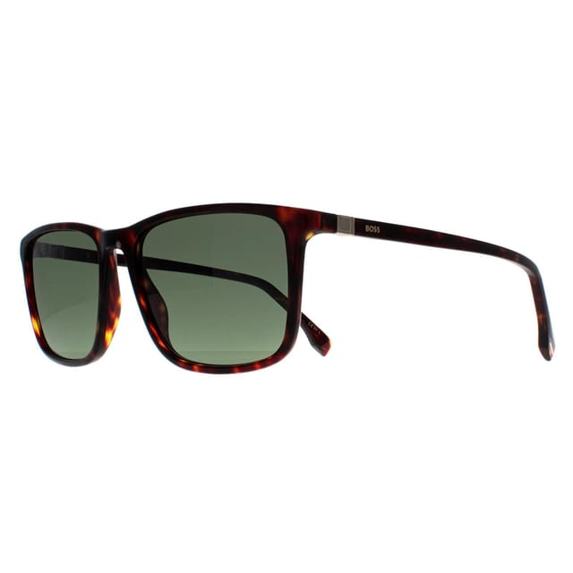 Hugo Boss Hugo Boss Men's Rectangle Havana Green BOSS 1434/S in Brown - 2