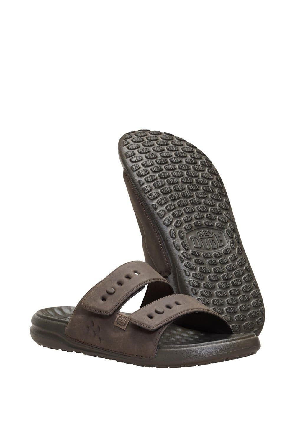 Hey Dude Hey Dude Men's Wave 2 Strap Slide in Brown - 4