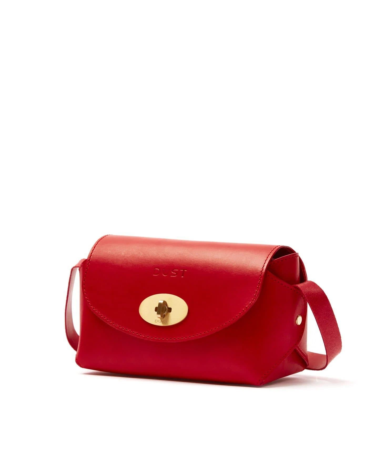 The DUST Company The DUST Company Red Leather Small Box Bag
