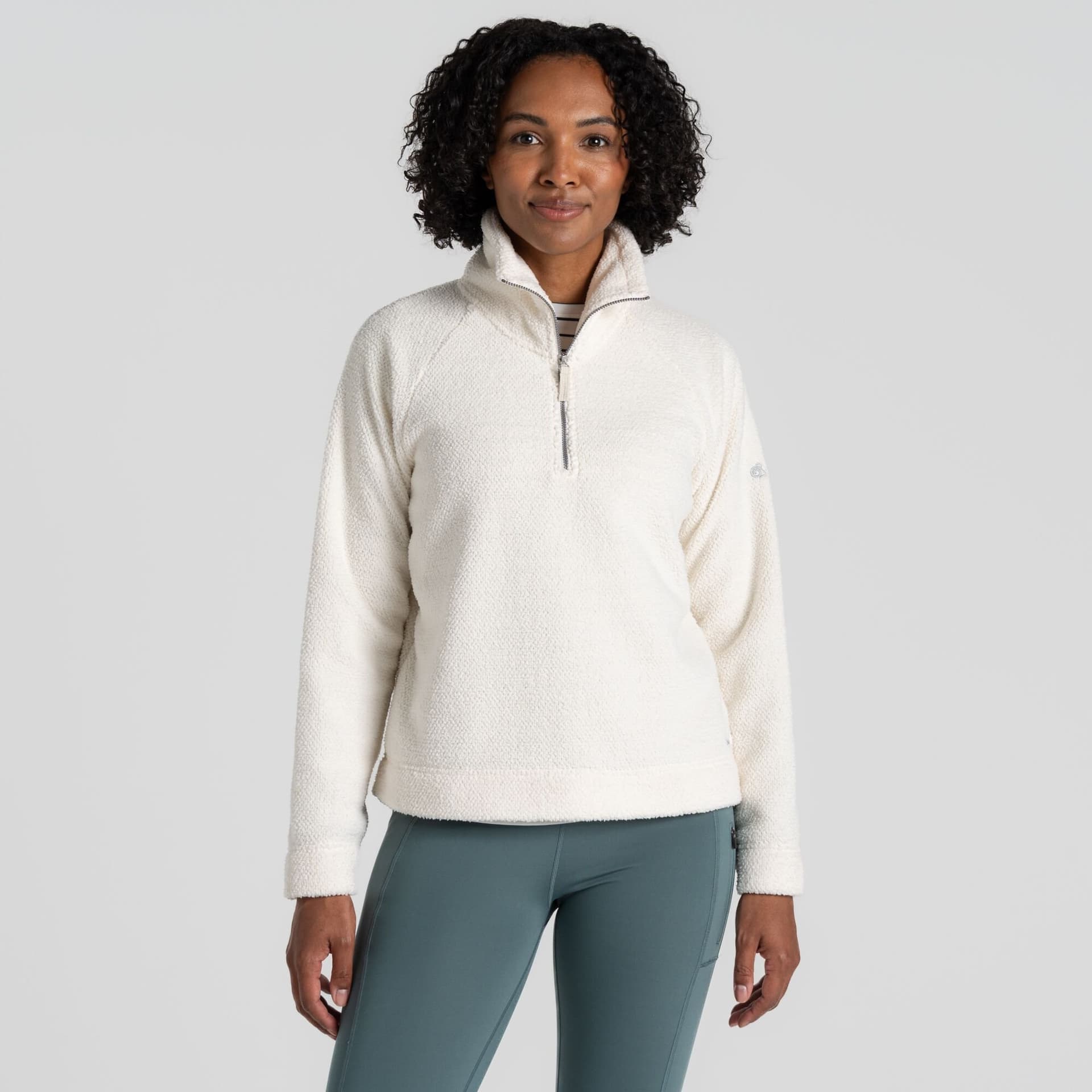 Craghoppers Craghoppers Women's Raya Half Zip Microfleece in White