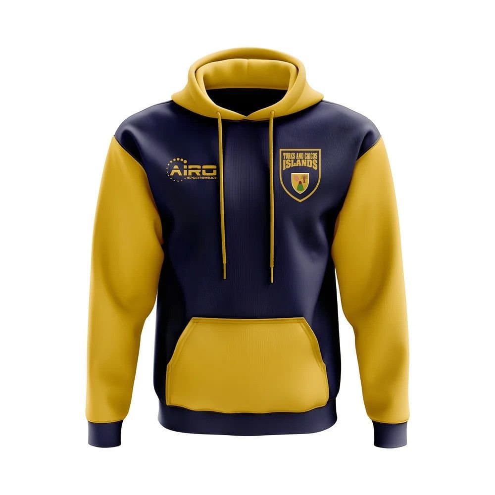 Turks and Caicos Turks and Caicos Men's Mens lslands Concept Country Football Hoody Navy