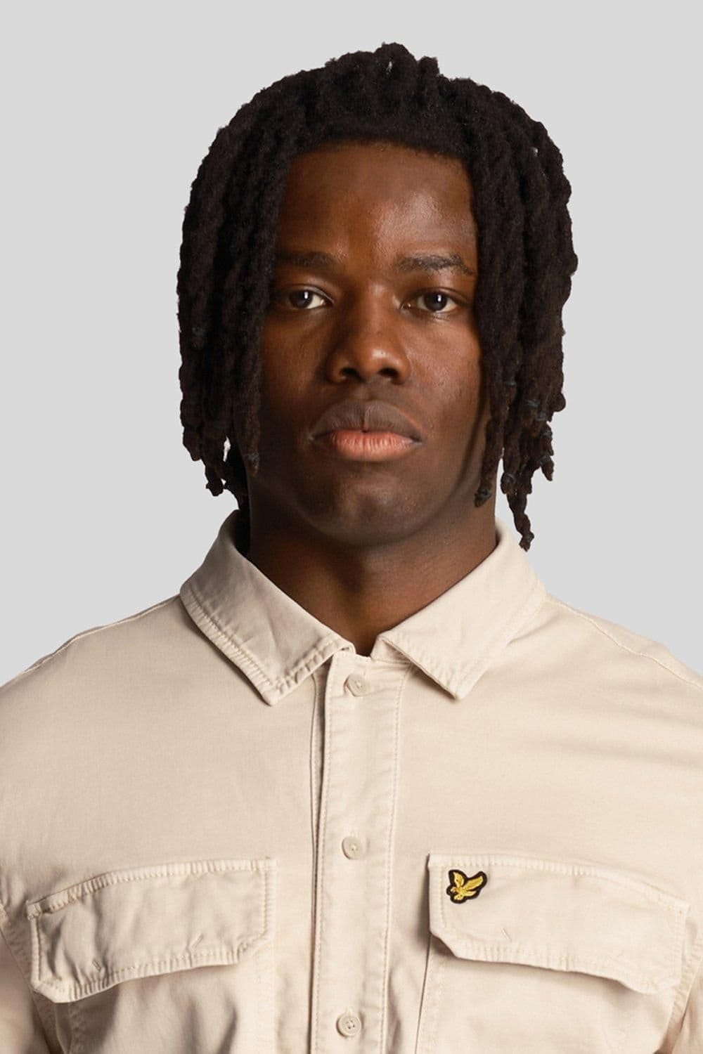 Lyle & Scott Lyle & Scott Men's Garment Dyed Overshirt Ecru - 4