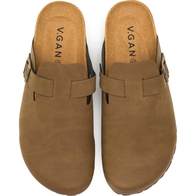 V.GAN V.GAN Men's Taro Comfort Footbed Shoes in Brown - 2