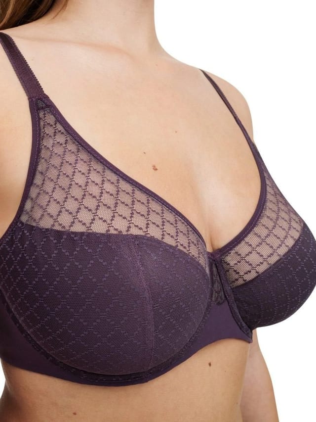 Chantelle Chantelle Women's Norah Chic Covering Moulded Bra in Purple - 3