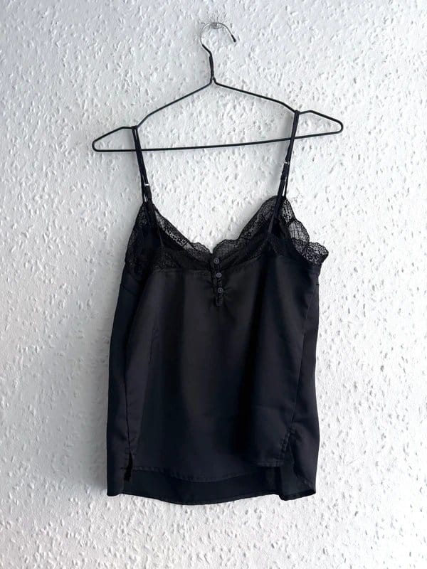 Abercrombie & Fitch Black Lace Reversible Camisole - Size XS
