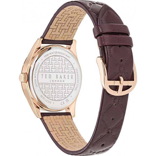 Ted Baker Ted Baker Women's BKPCLS505 Fashion 34mm Quartz Watch in Burgundy - 2