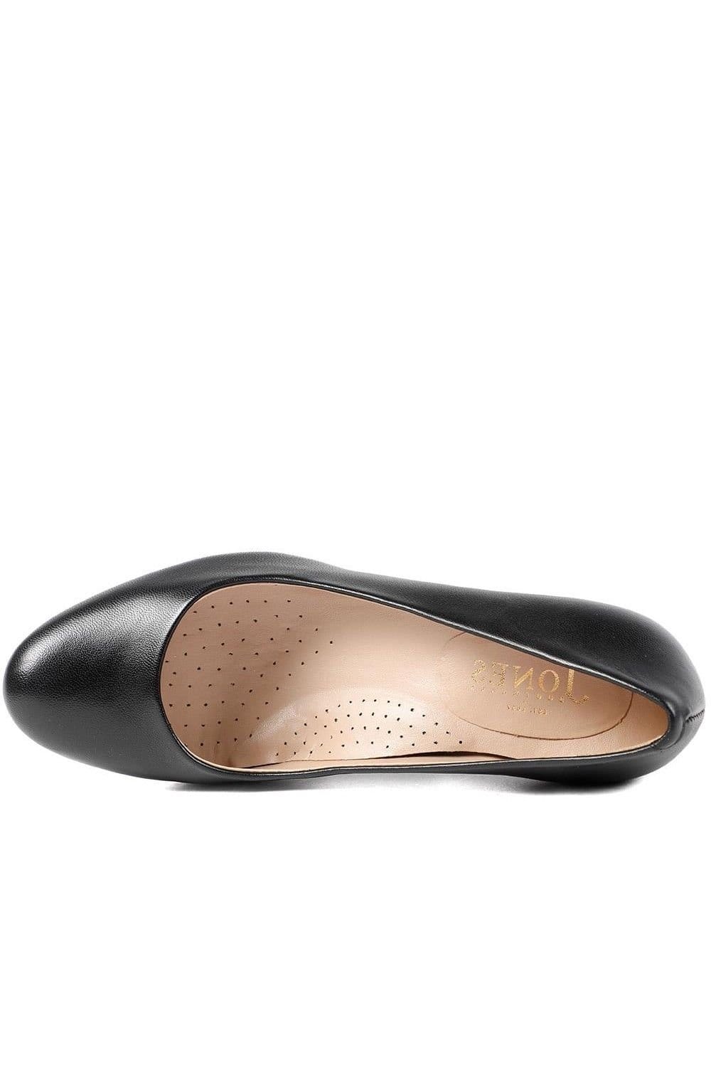 Jones Bootmaker Jones Bootmaker Women's Xantara Leather Block Heel Court Shoes in Black - 4