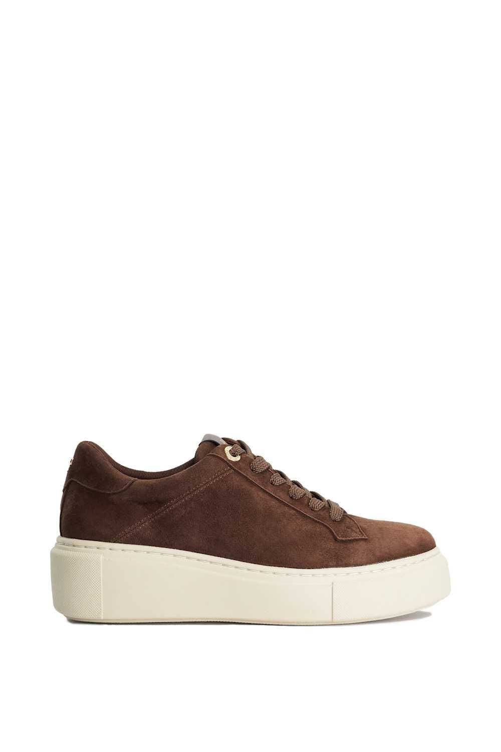 Dune London Dune London Women's 'Evienne' Suede Trainers in Brown