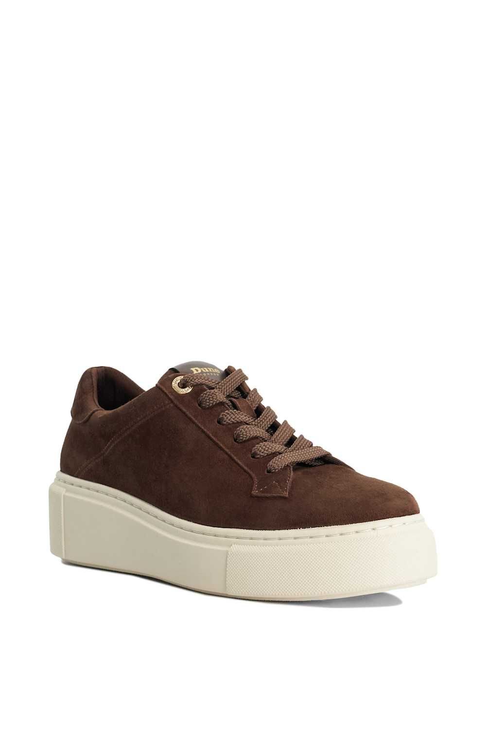 Dune London Dune London Women's 'Evienne' Suede Trainers in Brown - 2