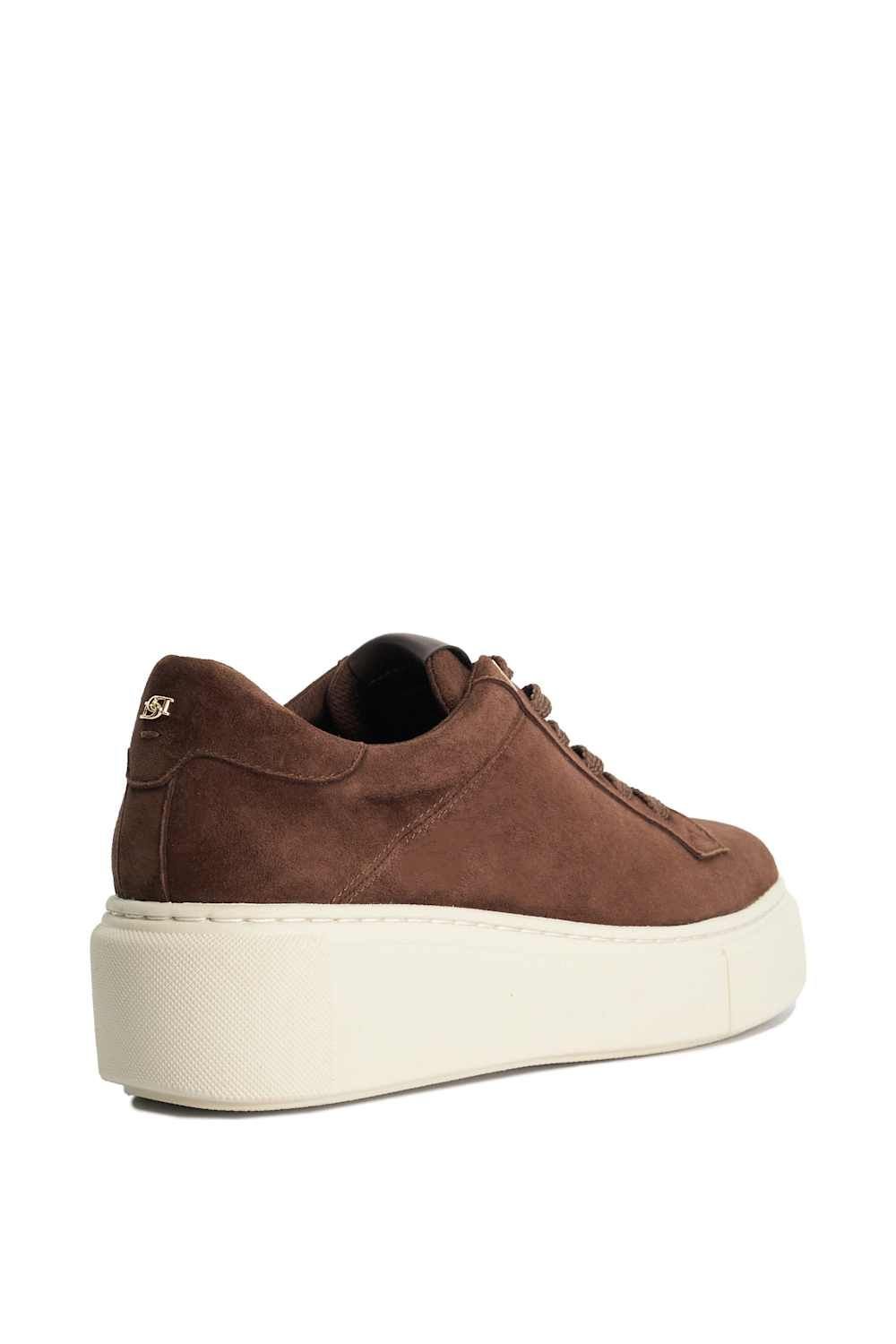Dune London Dune London Women's 'Evienne' Suede Trainers in Brown - 3