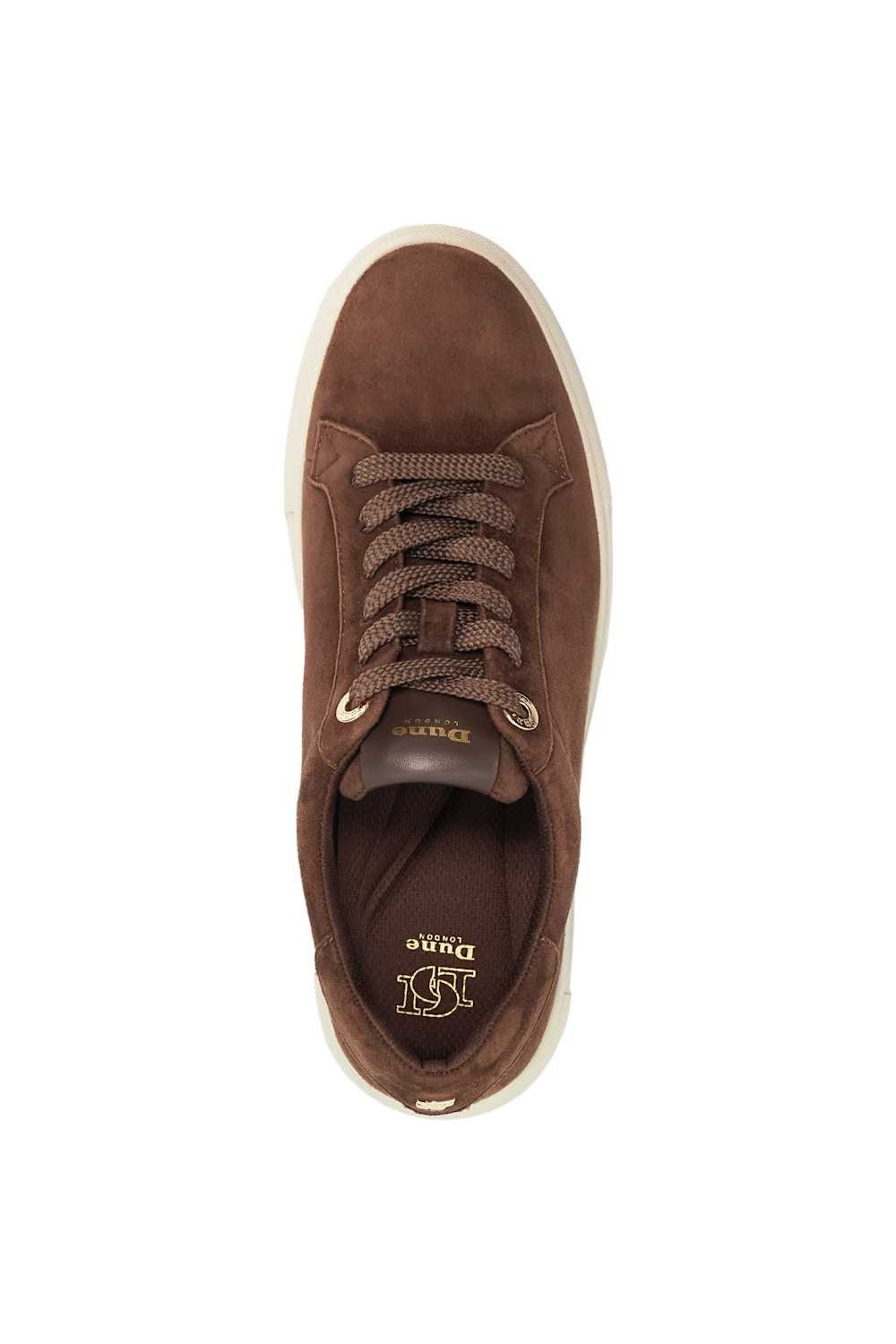 Dune London Dune London Women's 'Evienne' Suede Trainers in Brown - 4