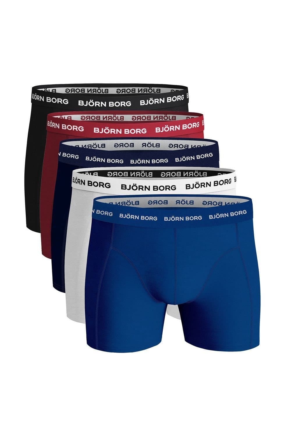 Bjorn Borg Bjorn Borg Men's 5 Pack Cotton Stretch Boxers Soft Everyday Underwear Shorts