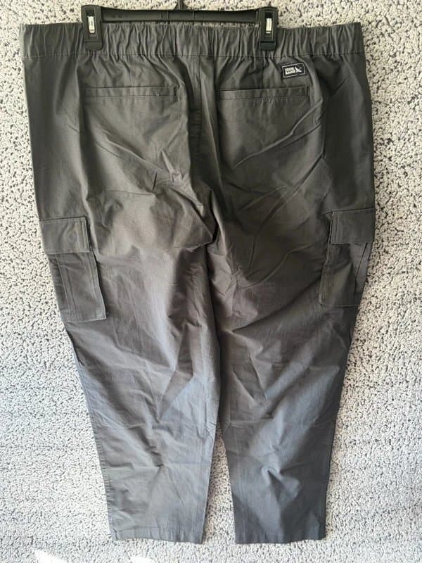 Eddie Bauer Eddie Bauer Pull On Cargo Pants XXL Gray Ripstop Elastic Waist NWT