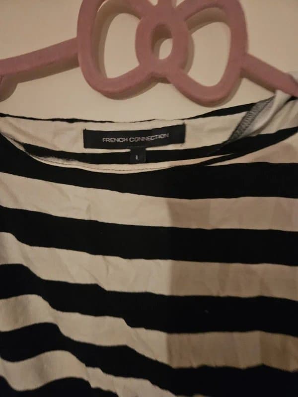 French Connection Vintage y2k French connection ladies steiped t shirt size L