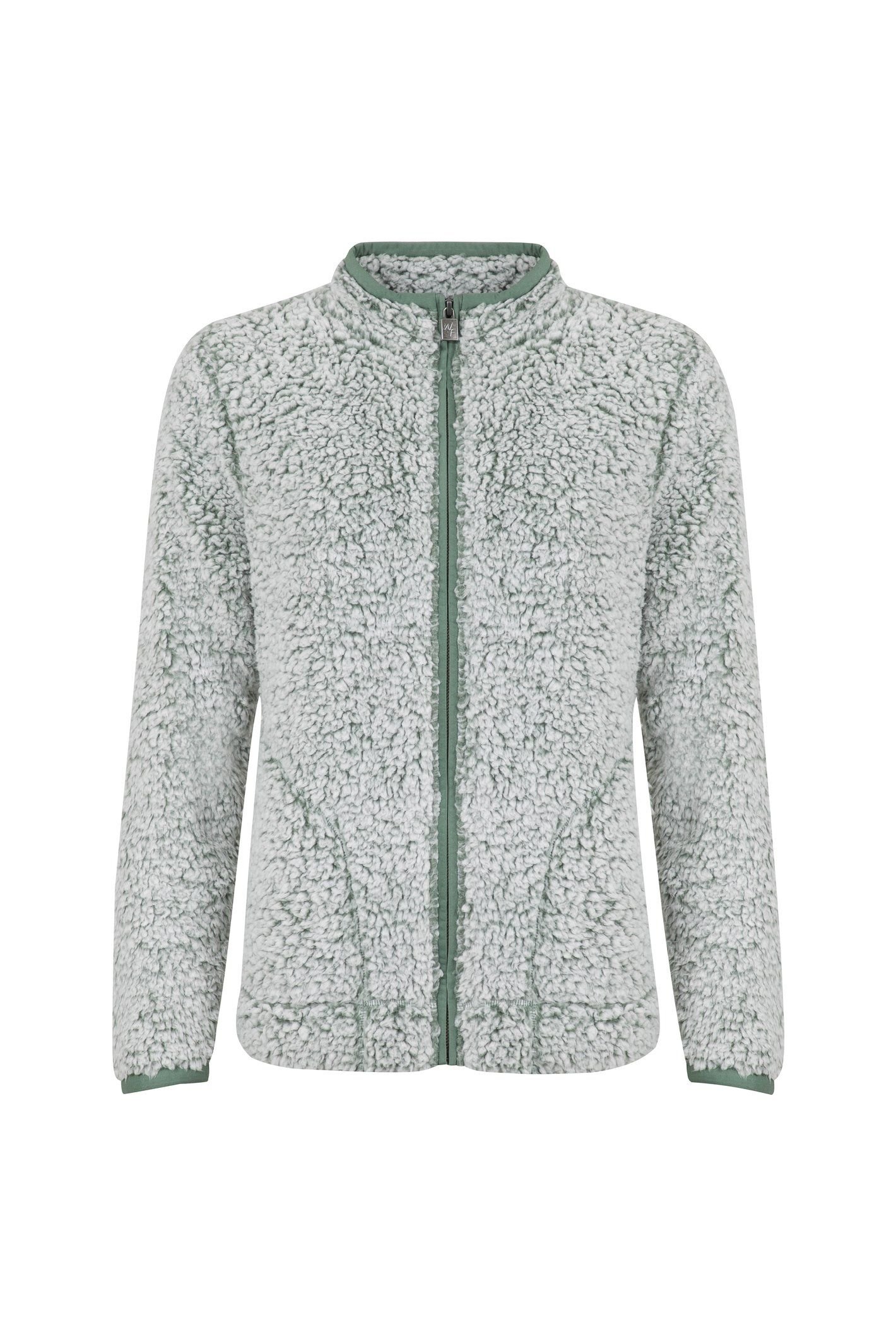 Weird Fish Weird Fish Women's Deliah Cosy Full Zip Fleece in Dark Olive - 2