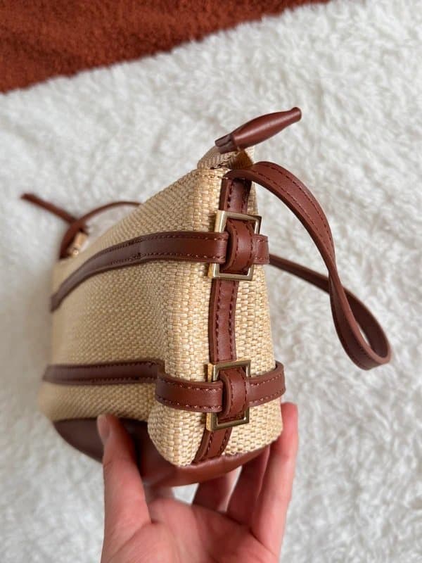 ASOS Asos brown/crochet shoulder bag