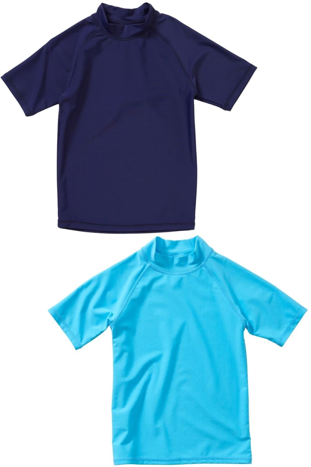H2O H2O Men's 2 Pack Short Sleeve Swim Rash Tops in Turquoise
