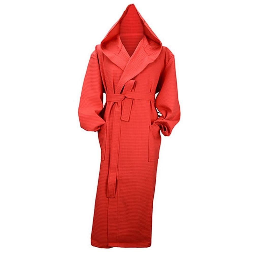 ARTG ARTG Women's Robezz Waffle Hooded Dressing Gown in Red