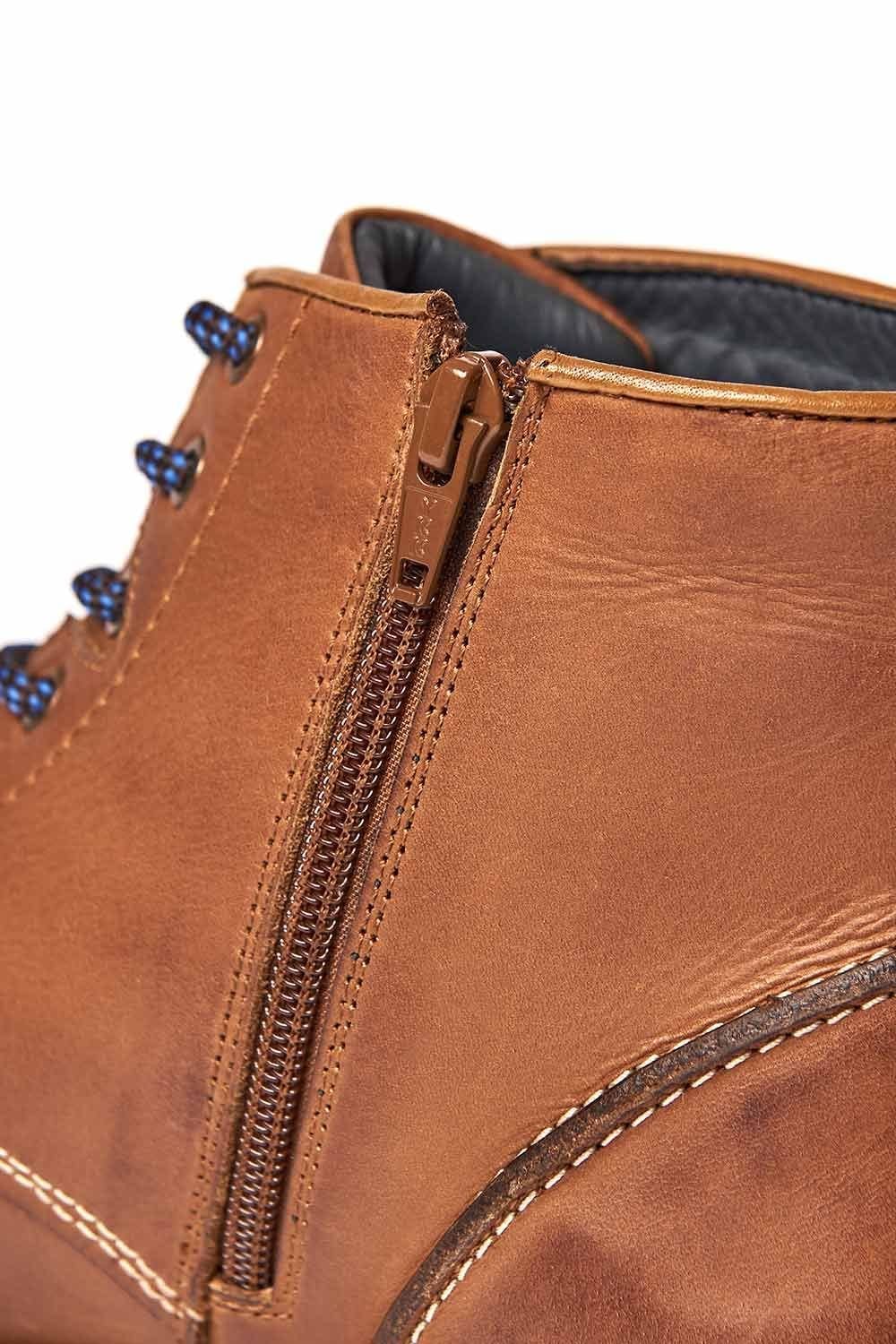 Moshulu Moshulu Men's 'Fairway' Leather Ankle Boots in Tan - 4