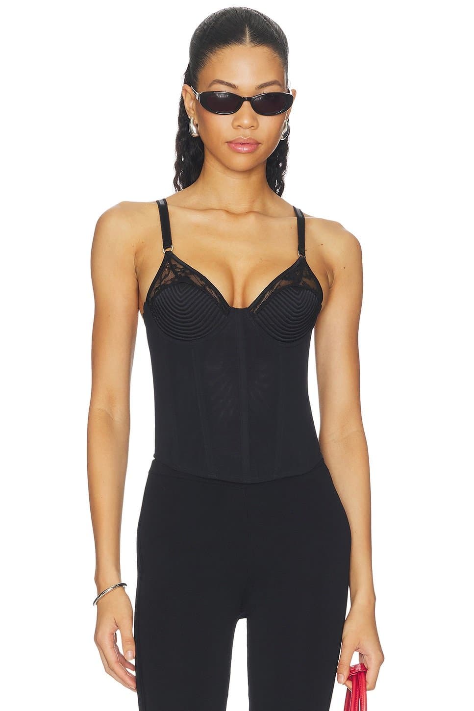 revolve Topstitch Bebe Bra Bustier Top