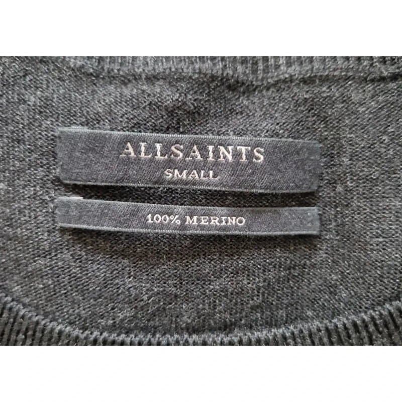 AllSaints Allsaints Argo batwing pop shoulder merino wool sheath dress UK size M medium