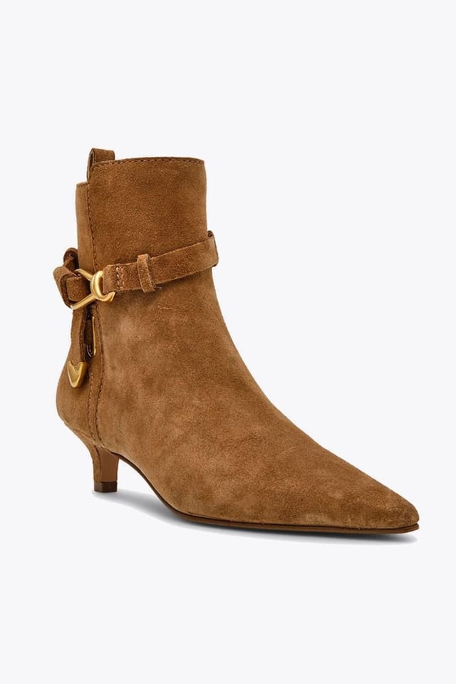 Steve Madden STEVE MADDEN Women's 'Roller Ankle Boot Tan Suede' Suede Boots - 2