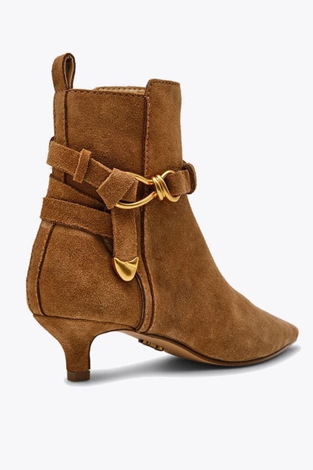 Steve Madden STEVE MADDEN Women's 'Roller Ankle Boot Tan Suede' Suede Boots - 3