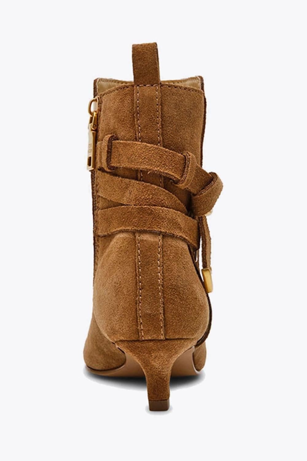 Steve Madden STEVE MADDEN Women's 'Roller Ankle Boot Tan Suede' Suede Boots - 4