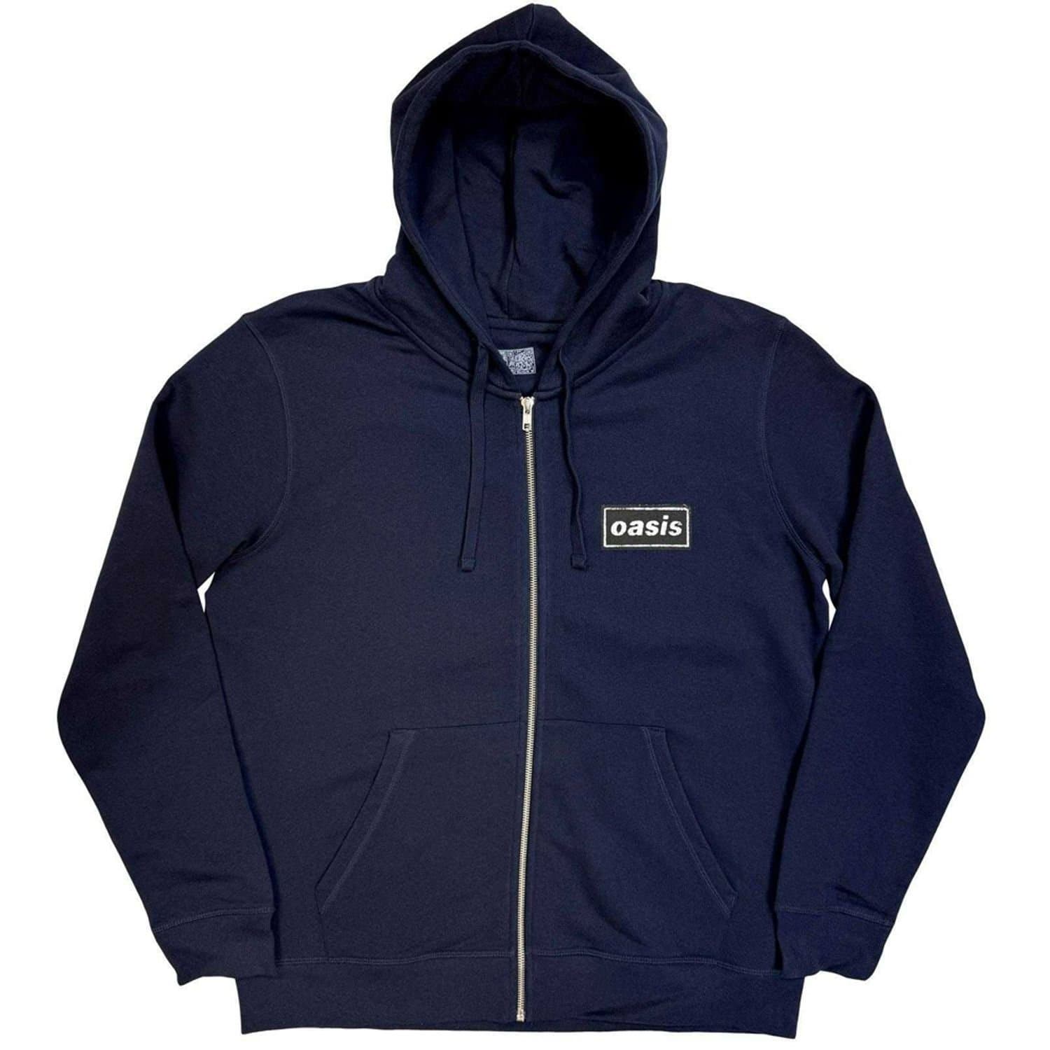 Oasis Oasis Men's Stencil Full Zip Hoodie in Navy