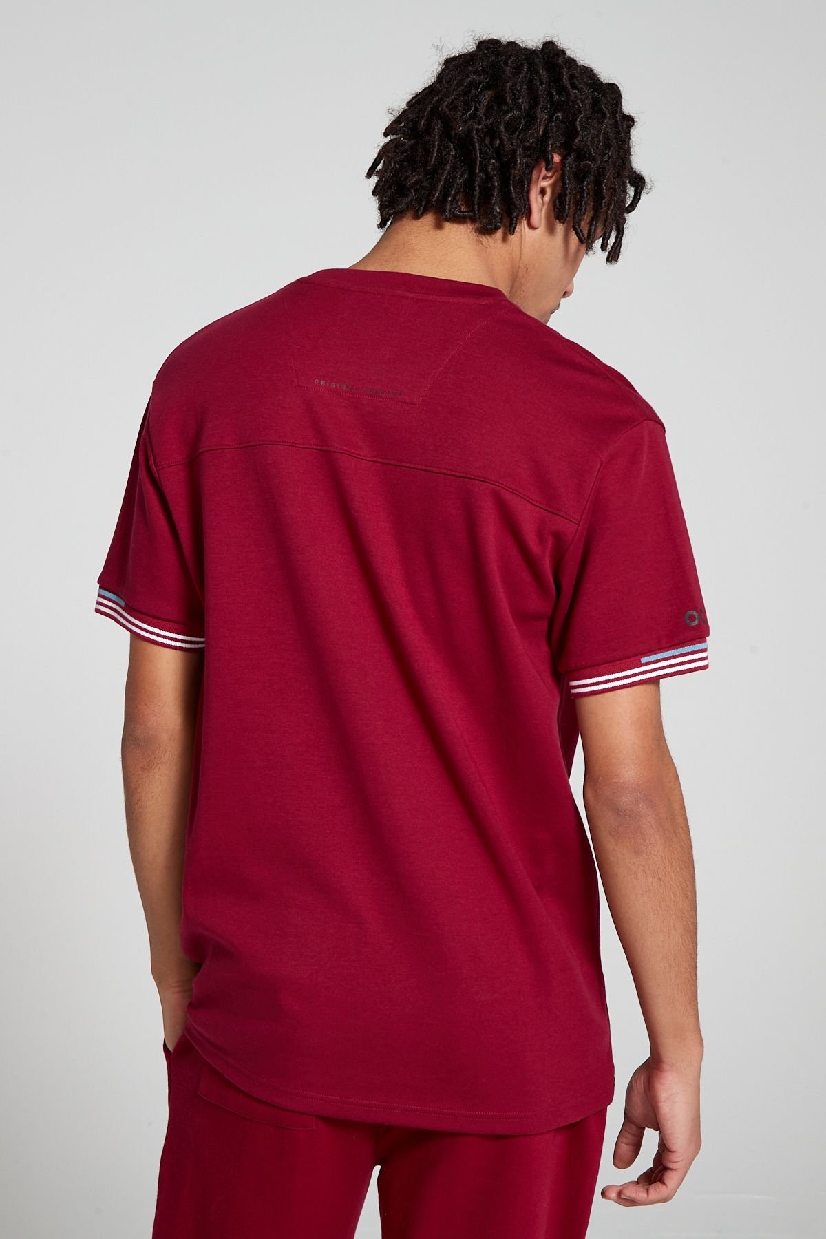 Original Creator Original Creator Men's Track 2.0 Zip Pocket T-Shirt - Cranberry Red - 4