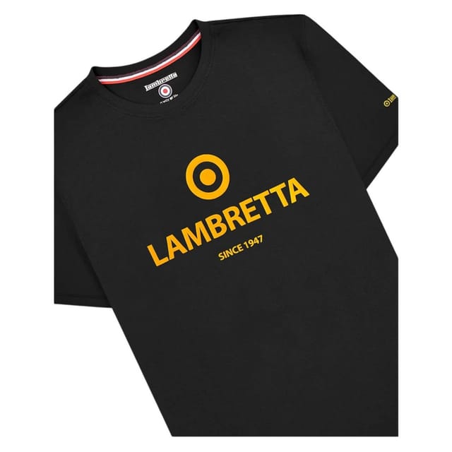 Lambretta Lambretta Men's Established T-Shirt in Black - 3