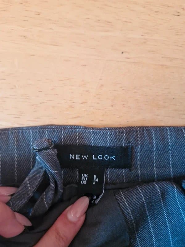 New Look New Look Grey Pin stripe Corset Top