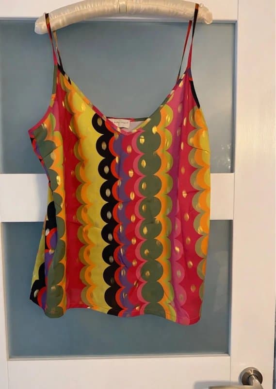 Never Fully Dressed Never fully dressed size 14 multi coloured cami top