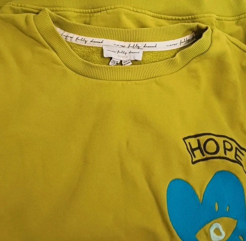 Never Fully Dressed Lime Oversized Sweatshirt - Size 18